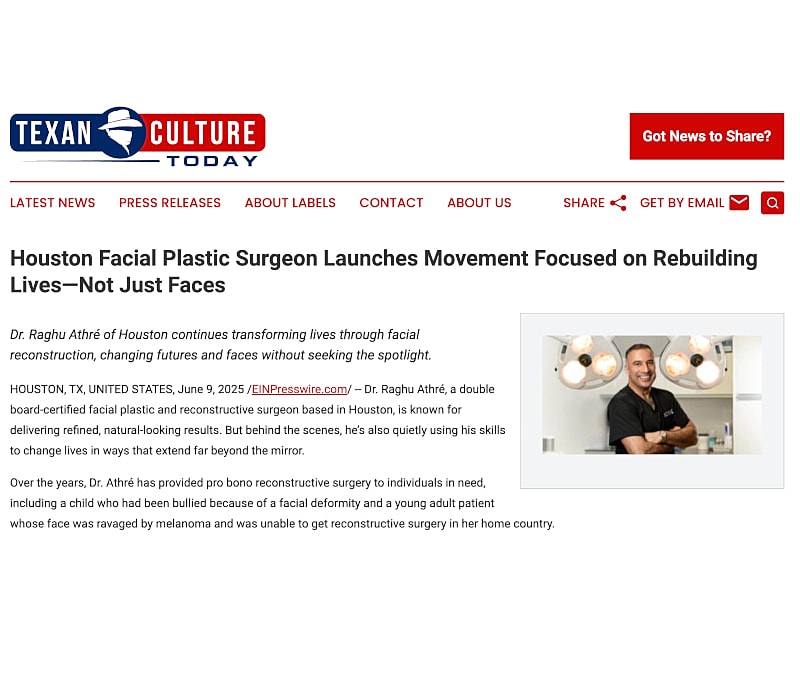 Houston surgeon promotes lives through facial reconstruction.