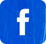 Facebook logo on blue background
