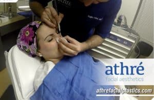 image of dr. athre performing rhinoplasty