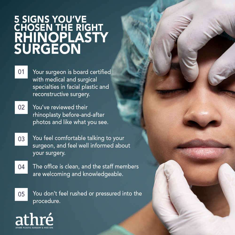 5 Signs You’ve Chosen the Right Rhinoplasty Surgeon